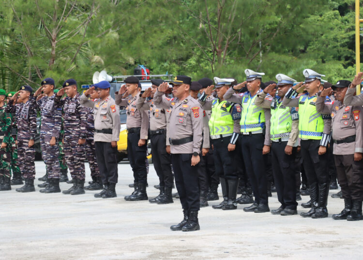 Kapolres Sarmi Pimpin Apel Gelar Pasukan Kesiapsiagaan Hadapi Bencana Hidrometeorologi