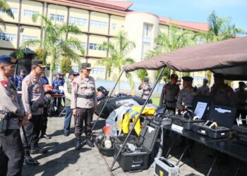 Polda Papua Barat Gelar Apel Pasukan Tanggap Darurat Bencana Hidrometereologi