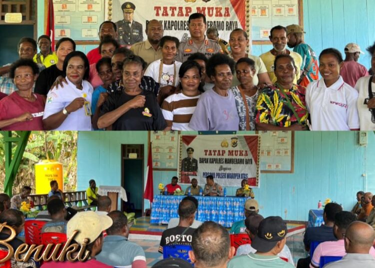 Kunjungan Kerja Kapolres Mambereramo Raya Ke Polpol Benuki Distrik Benuki Kabupaten Mamberamo Raya