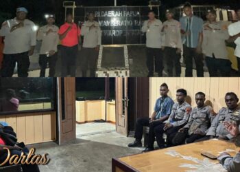 Kunjungan Kerja Kapolres Mambereramo Raya Ke Polsek Waropen Atas (Wartas) Kabupaten Mamberamo Raya