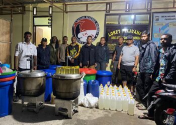 Sat Narkoba Polres Jayawijaya Ungkap Tempat Produksi Miras Lokal “Cap Tikus” di Pikhe