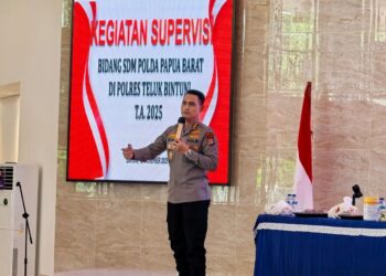 Biro SDM Polda Papua Barat Gelar Supervisi Di Polres Teluk Bintuni