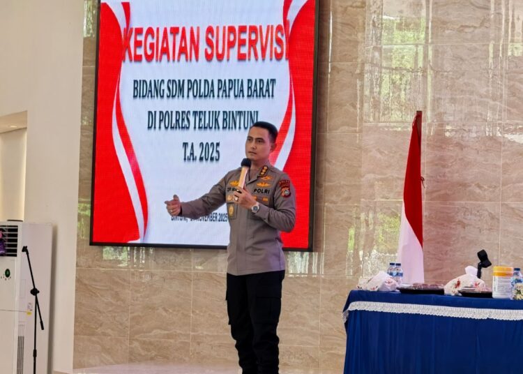 Biro SDM Polda Papua Barat Gelar Supervisi Di Polres Teluk Bintuni