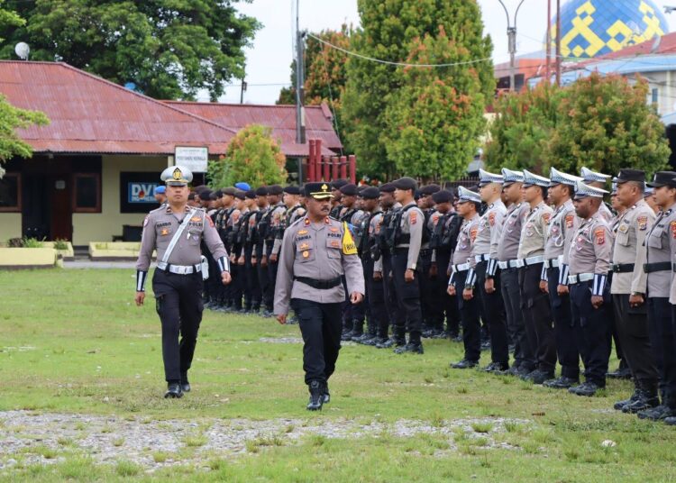 Polres Jayawijaya Gelar Apel Pasukan Operasi Zebra Cartenz 2025