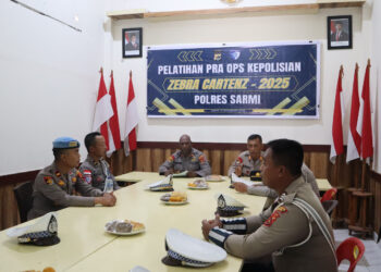 Polres Sarmi Mantapkan Kesiapan, Sat Lantas Gelar Lat Pra Operasi Zebra Cartenz 2025