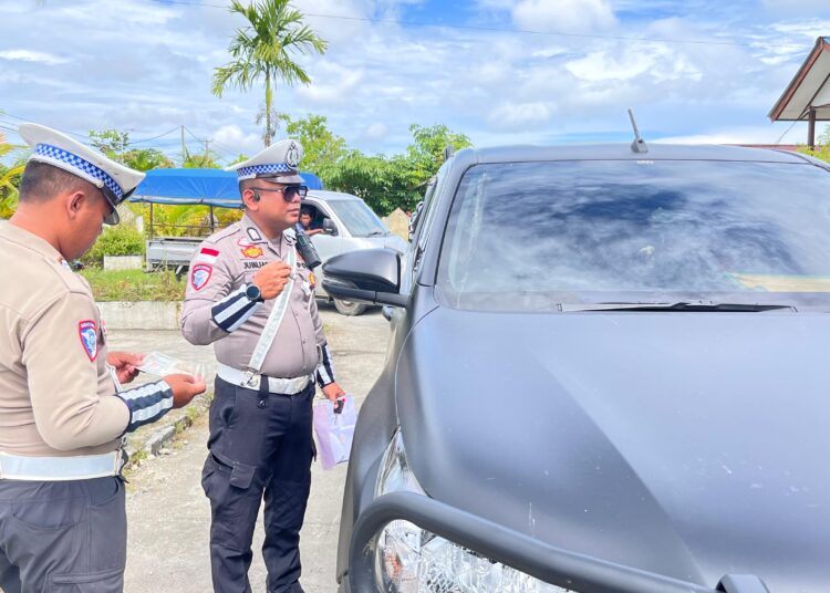 Hari Kedua Operasi Zebra 2025, Sat Lantas Sarmi Amankan Puluhan Kendaraan Tanpa Surat Lengkap