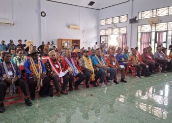 Polres Sarmi Amankan Pelaksanaan Rapat Pleno ke-XVIII Dewan Adat Papua di Aula Kantor Bupati Sarmi