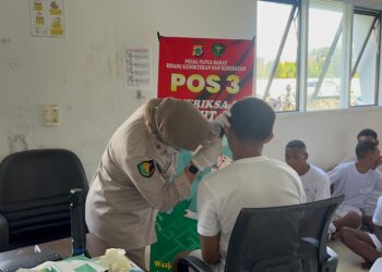 Sebanyak 166 Casis Bintara Brimob Polda Papua Barat Jalani Pemeriksaan Kesehatan Tahap I