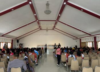 Satlantas Polres Jayawijaya Gelar “Polantas Menyapa – Goes To School” di SD Kristen Efata Wamena