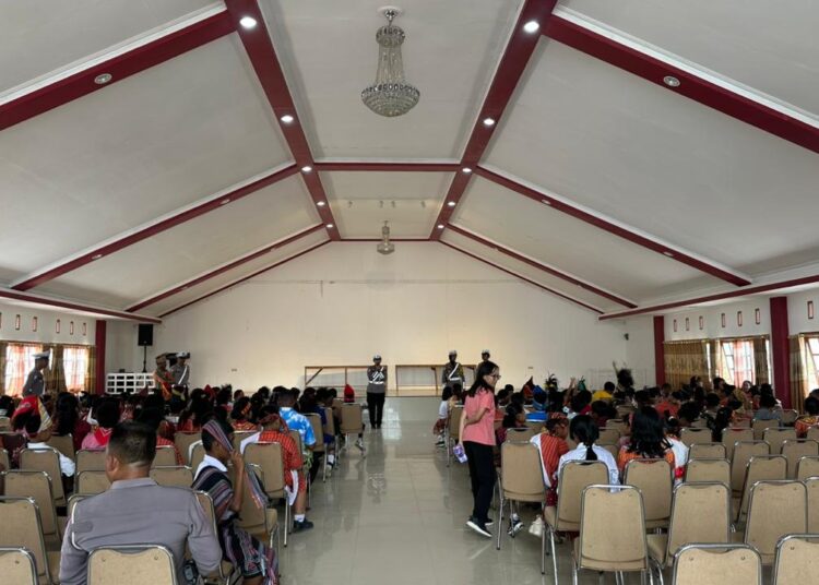 Satlantas Polres Jayawijaya Gelar “Polantas Menyapa – Goes To School” di SD Kristen Efata Wamena