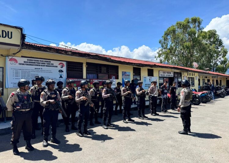 Polres Jayawijaya Gelar Razia dan Patroli untuk Cegah Gangguan Keamanan di Kota Wamena