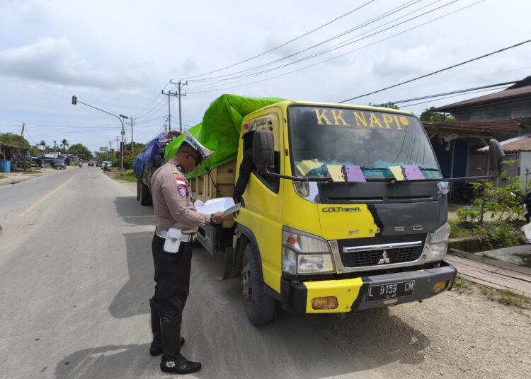 Sat Lantas Polres Sarmi Gencarkan Edukasi Keselamatan pada Hari ke-11 Ops Zebra Cartenz 2025