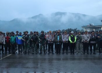 Apel Gelar Pasukan Dalam Rangka Harkamtibmas Menjelang 01 Desember 2025