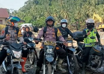 Badai Hujan Tunda Dropping Logistik, Polsek Bayang Tetap Siaga Amankan Titik Rawan Ngalau Gadang