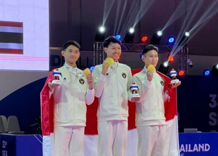 Atlet Taekwondo Indonesia, Letda Inf Alfi Sumbang Emas Perdana untuk Indonesia di SEA Games 2025 Thailand