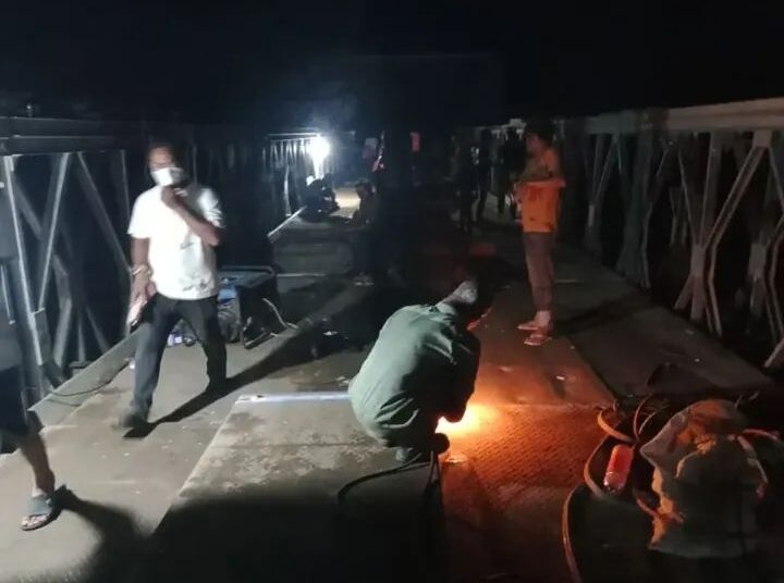 Pembangunan Jembatan Bailey Teupin Reudeup Penghubung Bireuen–Aceh Utara Capai 99 Persen