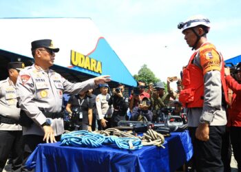 Polri Gelar Apel Pergeseran Pasukan, Tegaskan Komitmen Percepatan Bantuan Bencana