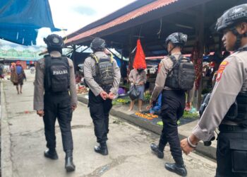 Polres Jayawijaya Gelar Patroli dan Razia Jalan Kaki, Pastikan Kota Wamena Tetap Kondusif