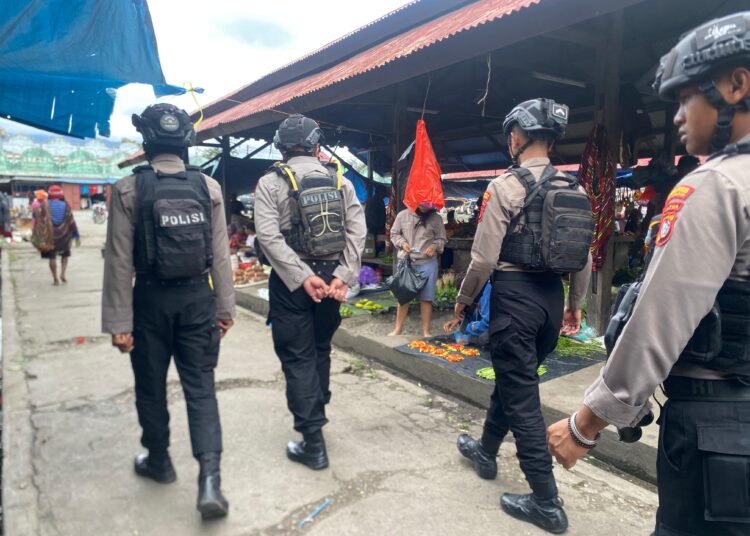 Polres Jayawijaya Gelar Patroli dan Razia Jalan Kaki, Pastikan Kota Wamena Tetap Kondusif