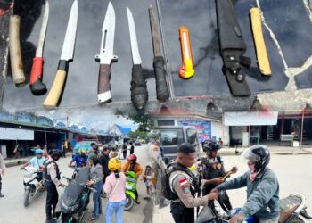 Tegakkan Kamtibmas, Regu Siaga III Amankan 5 Sajam dalam Razia Siang