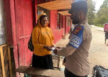 Subsatgas Keladi Sagu Rasaka Cartenz 2025 Layani Kesehatan Warga di Distrik Nogi, Lanny Jaya