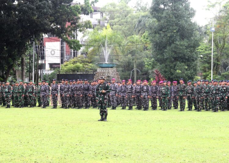 Dandim 1310/Bitung Letkol Inf Dewa Made DJ Jadi Komandan Apel Gelar Pasukan dan Peralatan Siaga Bencana