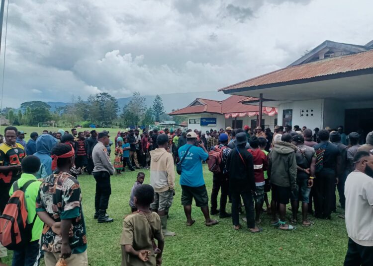 Polres Jayawijaya Laksanakan Pengamanan Penyaluran Dana BLT di 5 Distrik