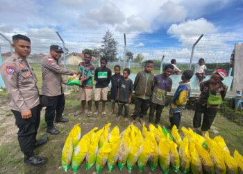 Sat Binmas Polres Jayawijaya Sambangi Anak Binaan, Berikan Motivasi Positif