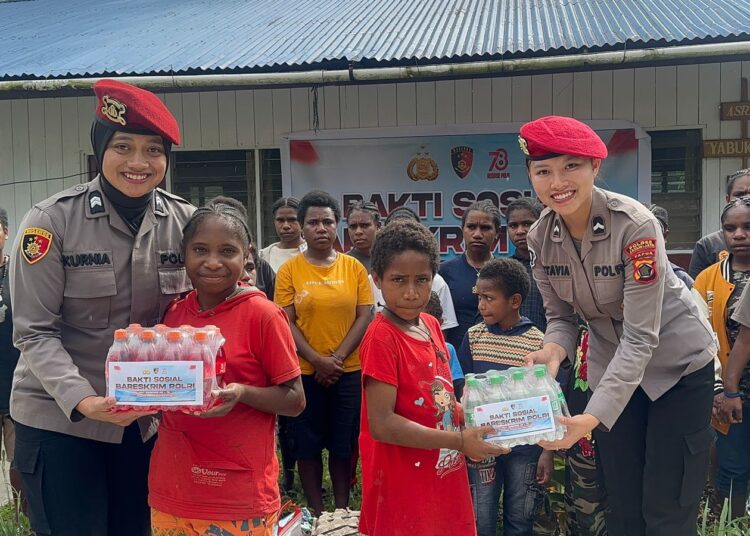 Bakti Sosial Sat Reskrim Polres Jayawijaya Hadirkan Senyum untuk Anak-Anak Panti Asuhan Yiwika
