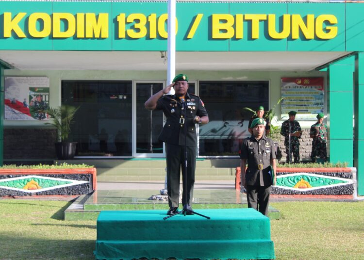Wujud Penghormatan Terhadap Nilai-Nilai Perjuangan, Kodim 1310/Bitung Gelar Upacara Peringatan Hari Juang TNI AD Tahun 2025