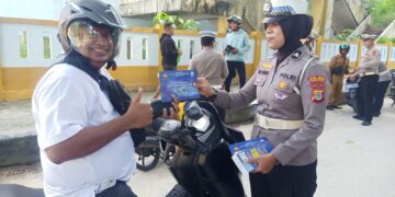 Jelang Nataru, Satlantas Polres Fakfak Tertibkan Knalpot Brong Demi Kenyamanan Bersama