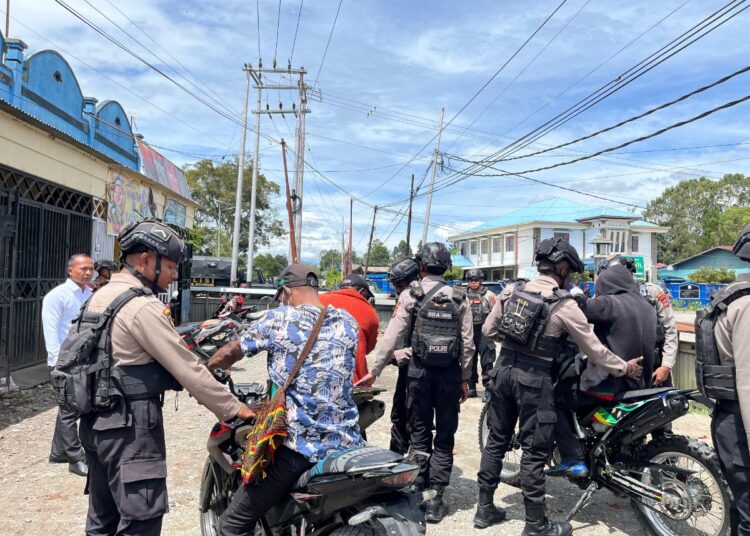 Patroli Humanis Polres Jayawijaya, Jaga Ketertiban Kota Wamena