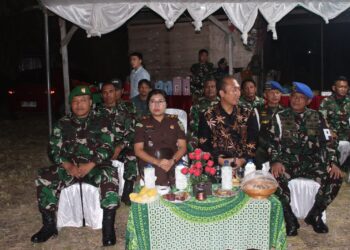 Perkuat Sinergi TNI – Rakyat, Hukum Tua Kema Dua Ariantje Loho, Lepas Peleton Beranting Yudha Wastu Pramuka Jaya