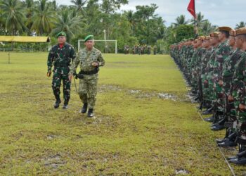 Upacara Peringatan Hari Juang Infanteri Ke-77 Tahun 2025, Dandim 1310/Bitung Sukses Jalankan Tugas sebagai Komandan Upacara