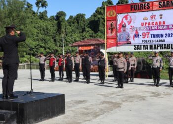 Polres Sarmi Gelar Upacara Hari Ibu ke-97, Teguhkan Peran Perempuan Menuju Indonesia Emas 2045