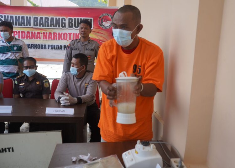 Polda Papua Barat Musnahkan Barang Bukti Narkotika Jenis Sabu dan Ganja Hasil Ungkap Kasus Ditresnarkoba