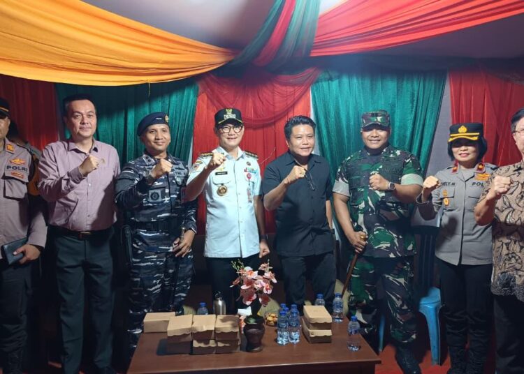 Pastikan Keamanan dan Pelayanan Masyarakat Optimal, Dandim 1310/Bitung Bersama Forkopimda Minut Tinjau Pos Nataru