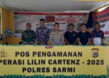 Hari Ke-10 Operasi Lilin Cartenz 2025, Pengamanan Nataru di Sarmi Tetap Kondusif
