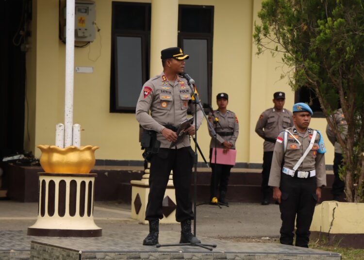 Polres Jayawijaya Gelar Upacara Korps Raport Kenaikan Pangkat Periode 1 Januari 2026