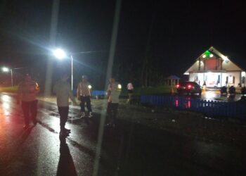 Jelang Tutup Tahun, Wakapolsek Bonggo Amankan Ibadah dan Himbau Masyarakat Jaga Kamtibmas