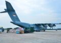 “Capai 900 Ton, TNI AU Terus Salurkan Bantuan dari Posko Lanud Halim Perdanakusuma”