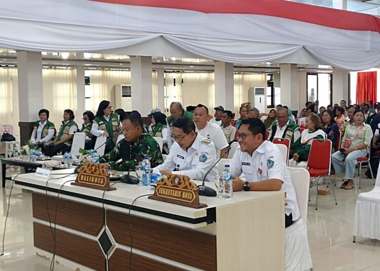 Ketahanan Pangan Nasional 2026, Walikota Bitung dan Dandim 1310/Bitung Hadiri Tasyakuran Swasembada Pangan dan Zoom Meeting Bersama Bapak Presiden RI