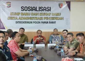 Dit Reskrimum Polda Papua Barat Gelar Sosialisasi KUHP dan KUHAP Baru