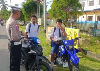 Jamin Kelancaran Lalu Lintas Pagi, KBO Lantas Ipda Mulyadi Pimpin Strong Point