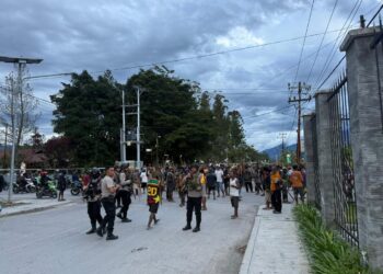 Aksi Saling Serang Antar Kelompok Masyarakat di Wamena Berhasil Dilerai Aparat Kepolisian