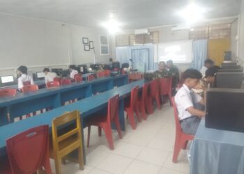 Ciptakan Calon Komcad Yang Berkualitas, Kodim 1310/Bitung Kawal Pemeriksaan Psikologi Online Seleksi KKRI TA. 2026