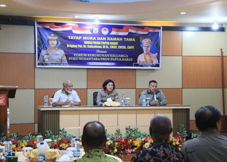 ‎Perkuat Sinergi Kamtibmas, Wakapolda Papua Barat Gelar Tatap Muka Bersama Forum Komunikasi Suku Nusantara