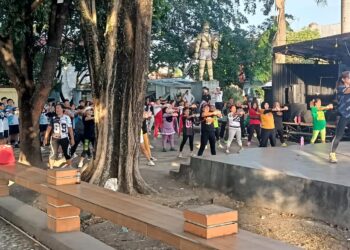 Wujud Sinergitas TNI, Kodim 1310/Bitung Olahraga Bersama Pemerintah, Ormas dan Masyarakat