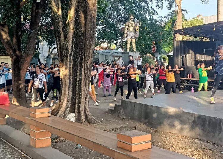 Wujud Sinergitas TNI, Kodim 1310/Bitung Olahraga Bersama Pemerintah, Ormas dan Masyarakat