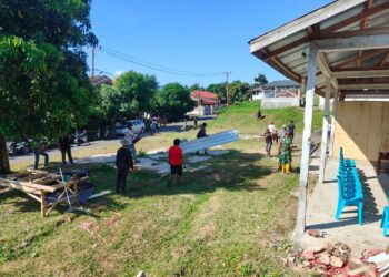 Karya Bakti di Lokasi KDKMP Kauditan Dua, TNI Wujudkan Sinergi Bersama Pemerintah Desa dan Masyarakat